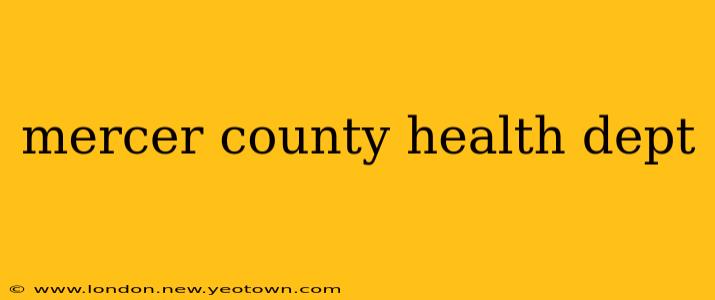 mercer county health dept