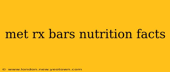 met rx bars nutrition facts