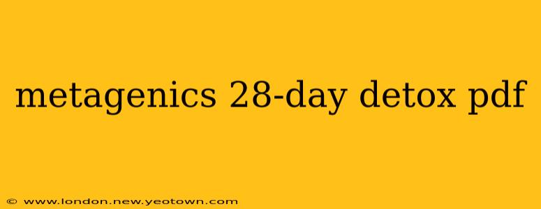 metagenics 28-day detox pdf