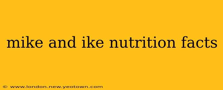 mike and ike nutrition facts