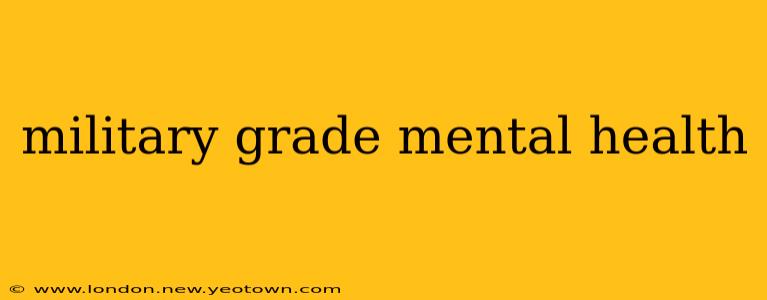 military grade mental health