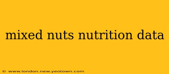 mixed nuts nutrition data