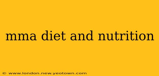 mma diet and nutrition