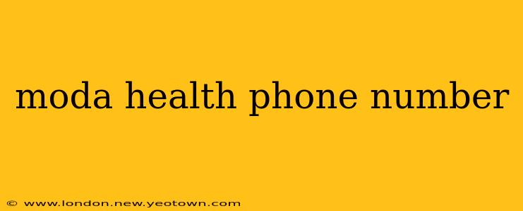 moda health phone number