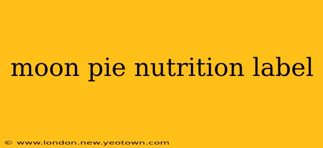 moon pie nutrition label