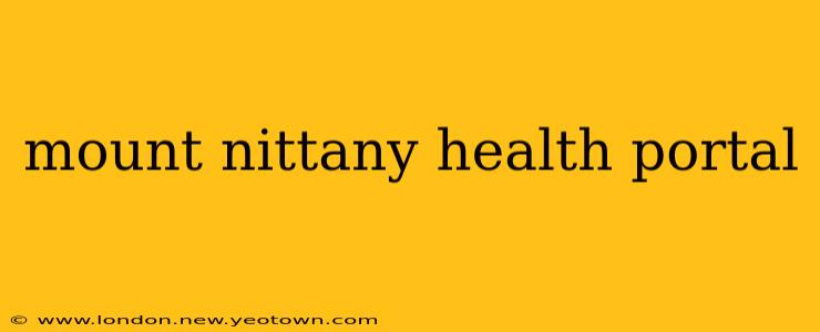 mount nittany health portal