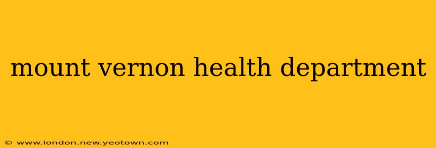 mount vernon health department