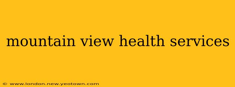 mountain view health services