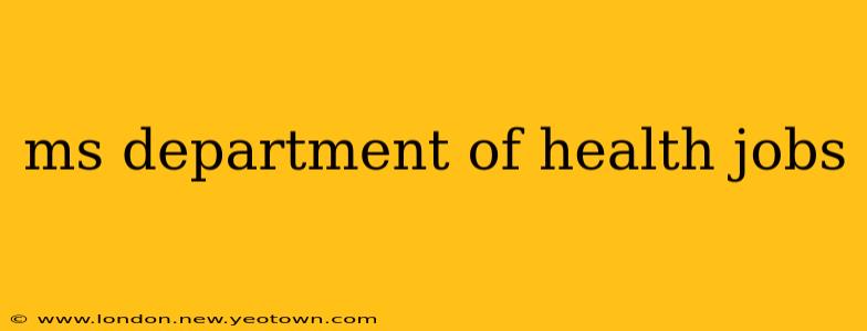 ms department of health jobs