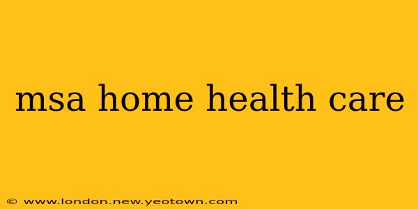 msa home health care