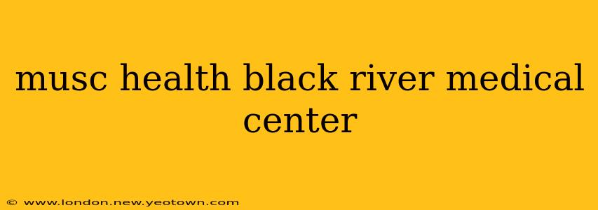 musc health black river medical center