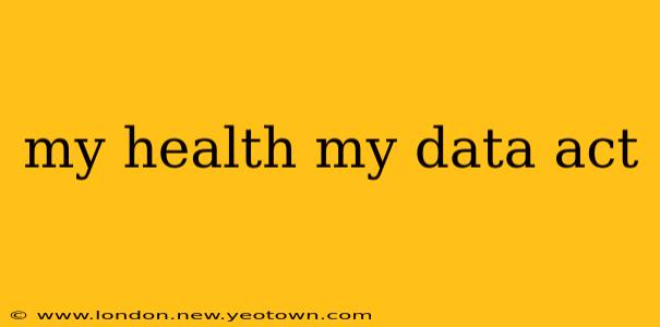 my health my data act