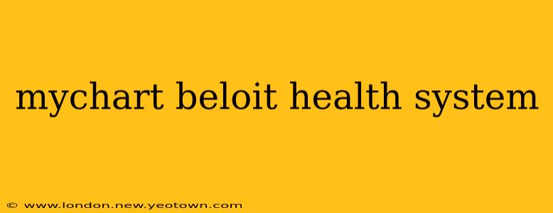 mychart beloit health system