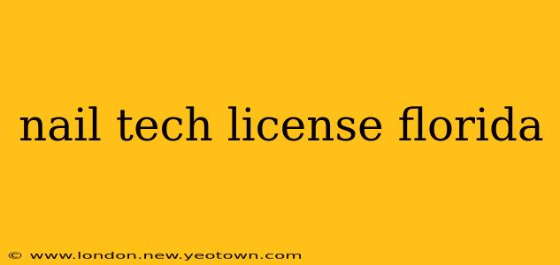 nail tech license florida