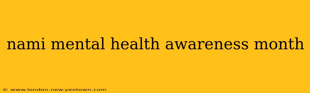 nami mental health awareness month