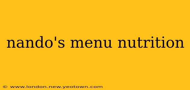 nando's menu nutrition