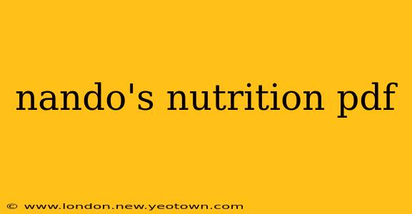 nando's nutrition pdf
