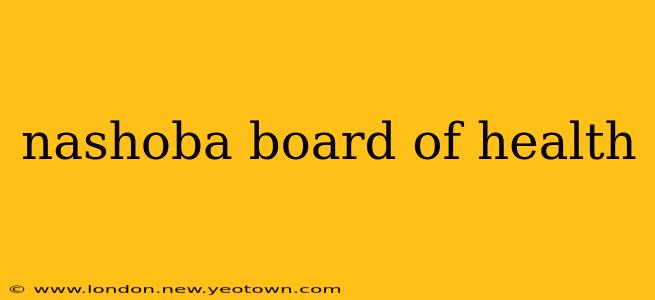 nashoba board of health
