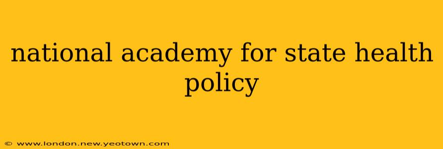 national academy for state health policy