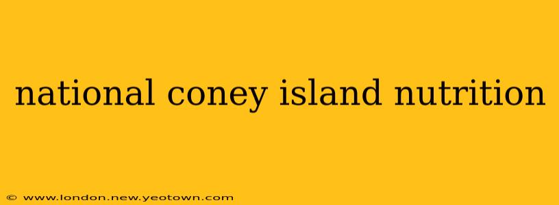 national coney island nutrition