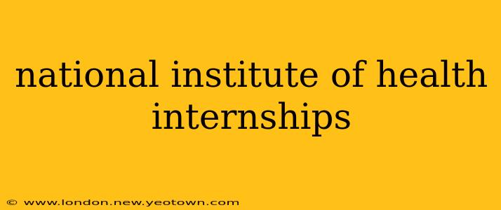national institute of health internships