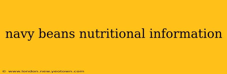 navy beans nutritional information
