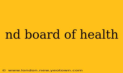 nd board of health