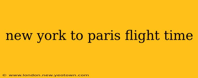 new york to paris flight time