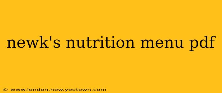 newk's nutrition menu pdf