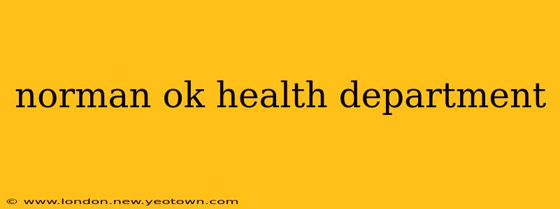 norman ok health department