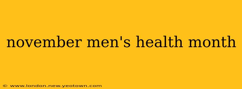 november men's health month