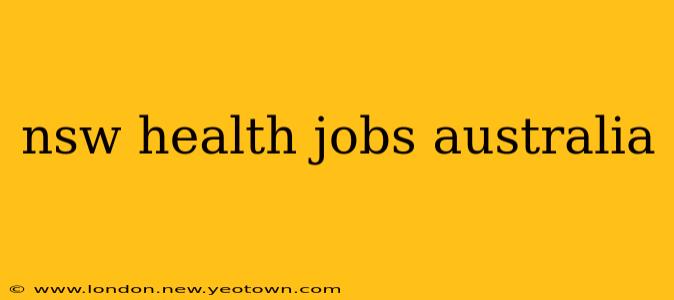 nsw health jobs australia
