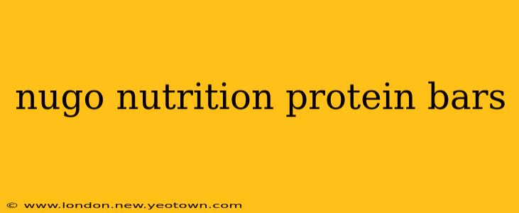 nugo nutrition protein bars