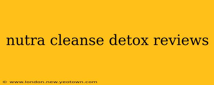 nutra cleanse detox reviews