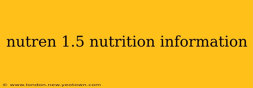 nutren 1.5 nutrition information