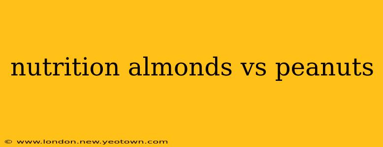 nutrition almonds vs peanuts