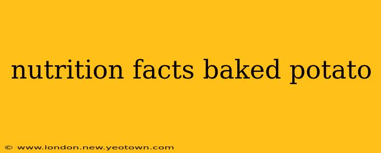 nutrition facts baked potato