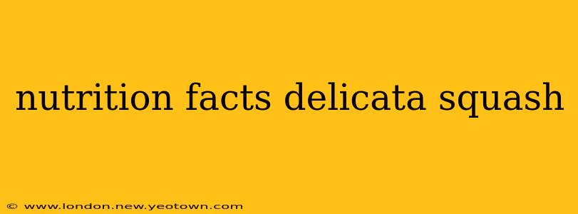 nutrition facts delicata squash