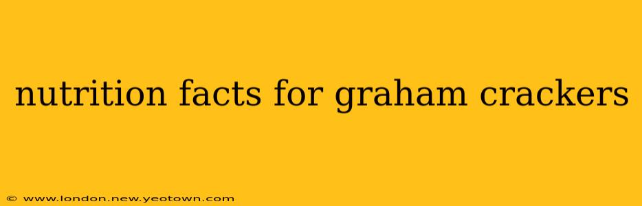 nutrition facts for graham crackers