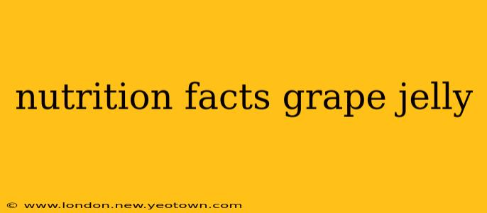 nutrition facts grape jelly