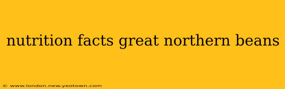 nutrition facts great northern beans