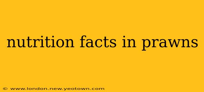 nutrition facts in prawns