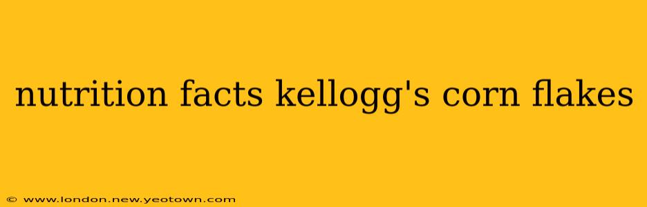 nutrition facts kellogg's corn flakes