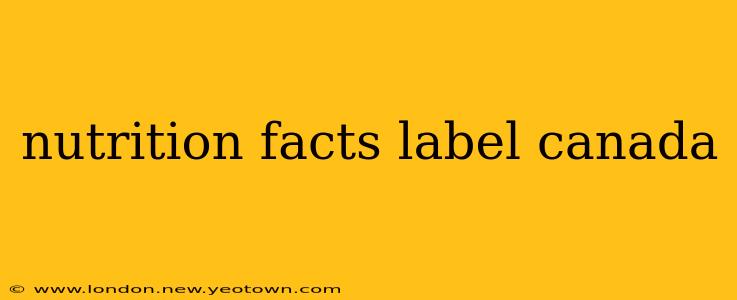 nutrition facts label canada
