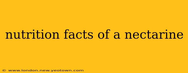 nutrition facts of a nectarine