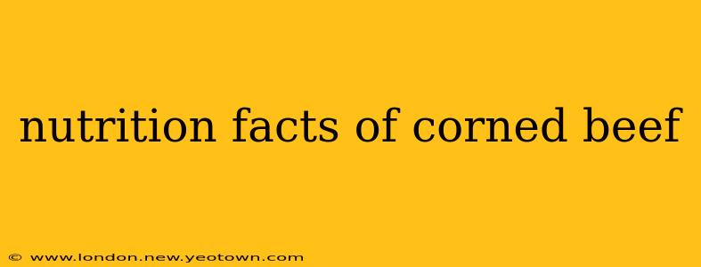 nutrition facts of corned beef