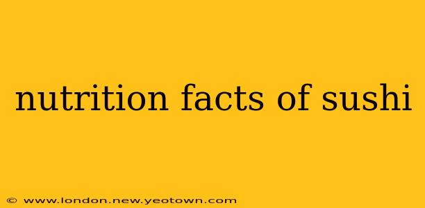 nutrition facts of sushi