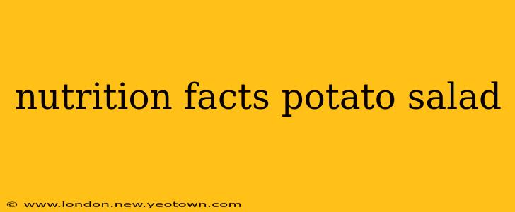 nutrition facts potato salad