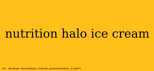nutrition halo ice cream