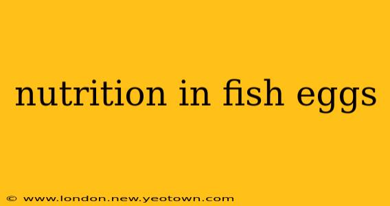 nutrition in fish eggs